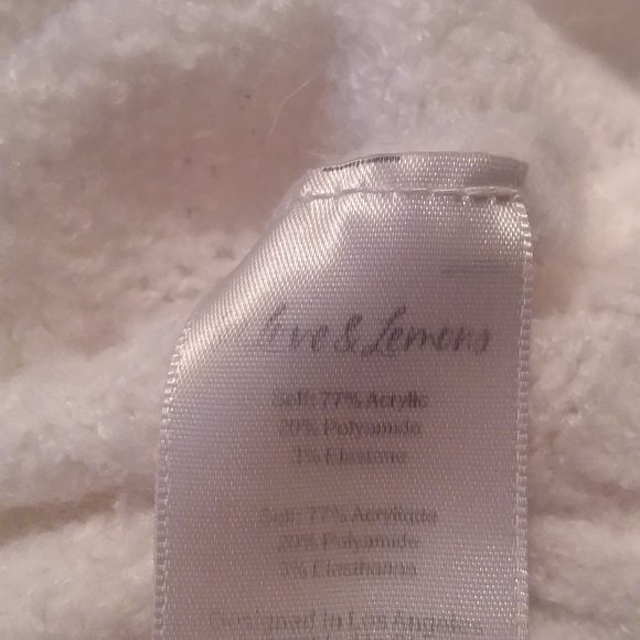 For Love & Lemons Women's Size S White Billie Cropped Cardigan - Picture 4 of 7